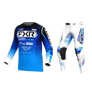 FXR Podium MX Kit Combo - Blue / White